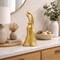 Elegant Dancing Angel Sculpture | 12" Gold Polished Aluminum Decorative Figurine